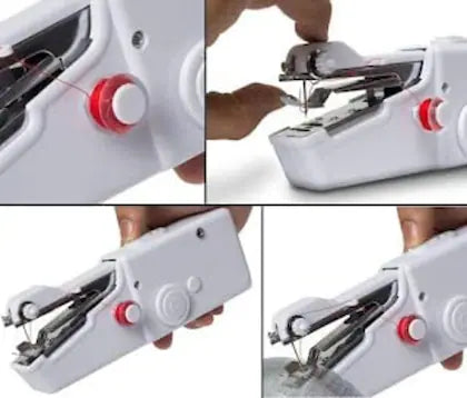 Stitch Handheld Cordless Portable White Sewing Machine